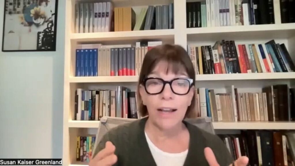 Susan Kaiser Greenland leading Lion's Roar weekly meditation in March 2026.