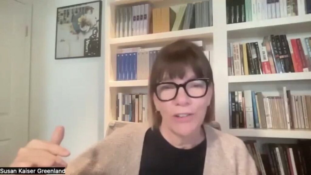 Susan Kaiser Greenland leading Lion's Roar weekly meditation in March 2026.