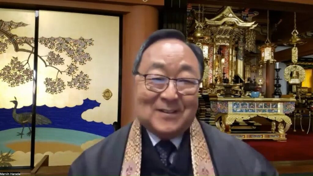 Rev. Marvin Harada on zoom.